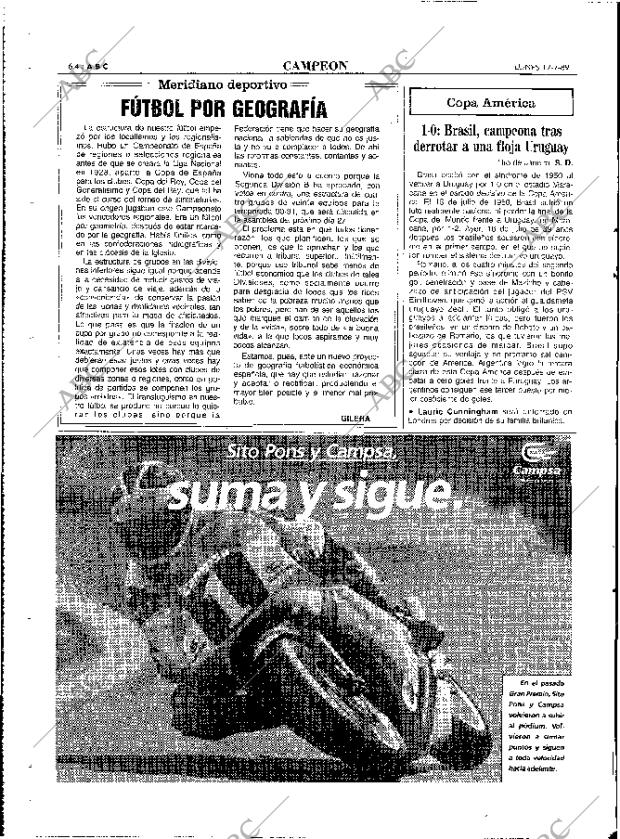 ABC MADRID 17-07-1989 página 64
