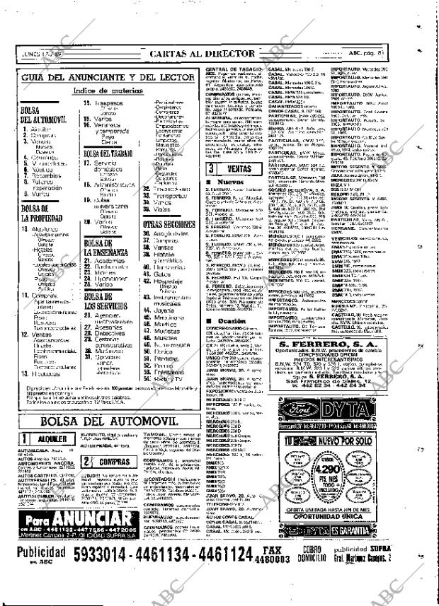 ABC MADRID 17-07-1989 página 81