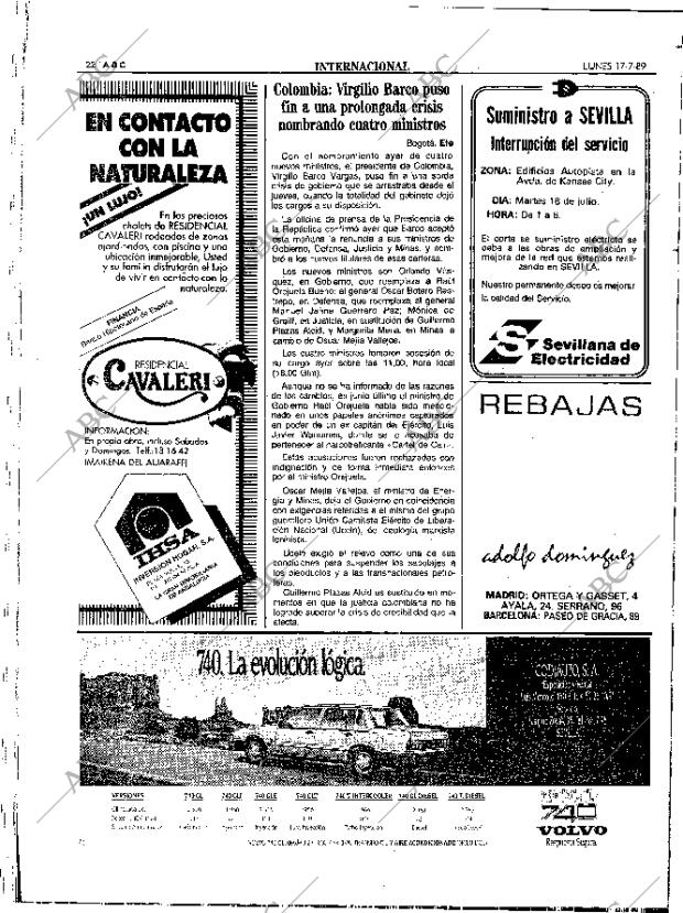 ABC SEVILLA 17-07-1989 página 22