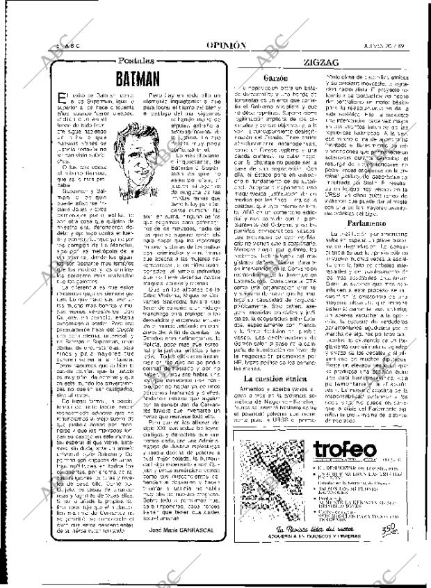 ABC MADRID 20-07-1989 página 16