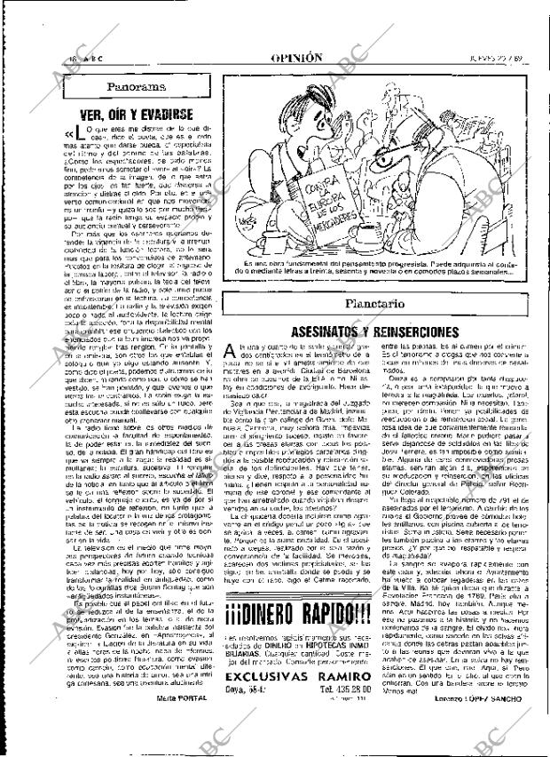 ABC MADRID 20-07-1989 página 18