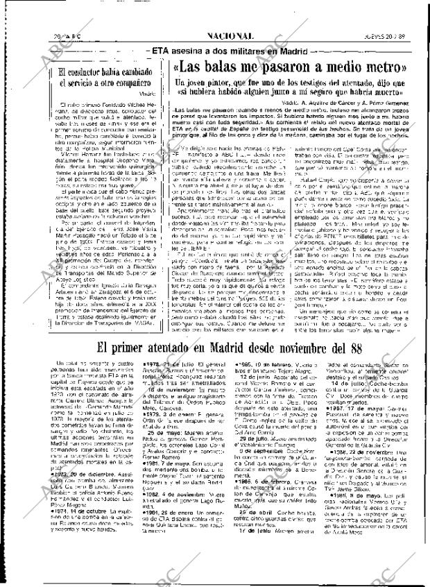 ABC MADRID 20-07-1989 página 20