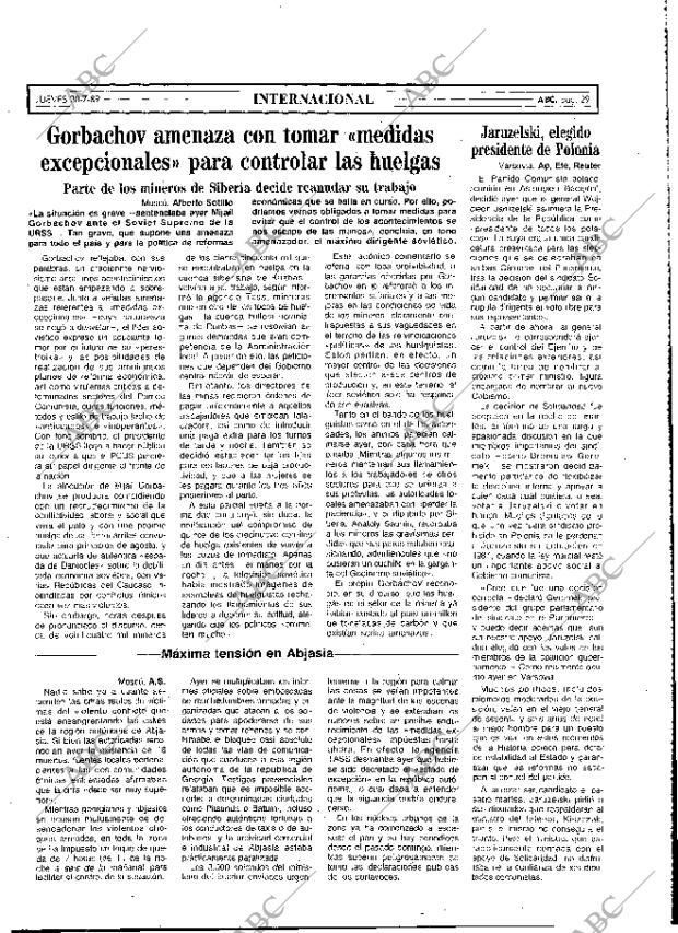 ABC MADRID 20-07-1989 página 29