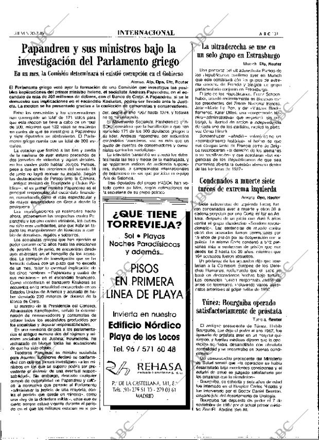 ABC MADRID 20-07-1989 página 31