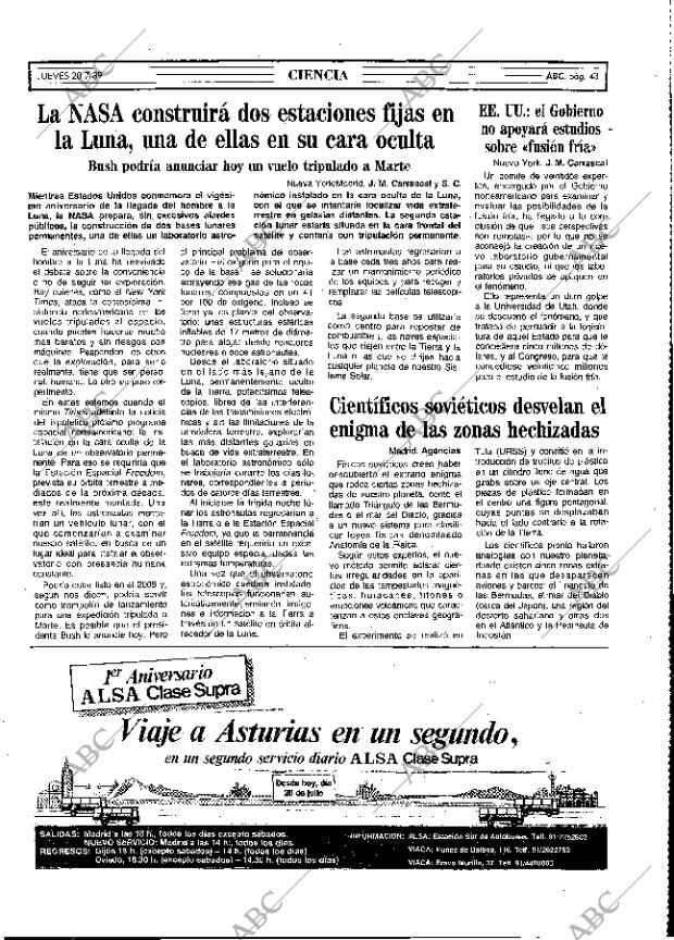 ABC MADRID 20-07-1989 página 43