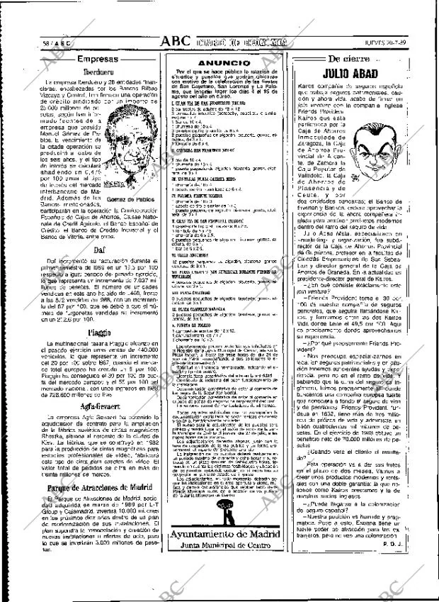 ABC MADRID 20-07-1989 página 58