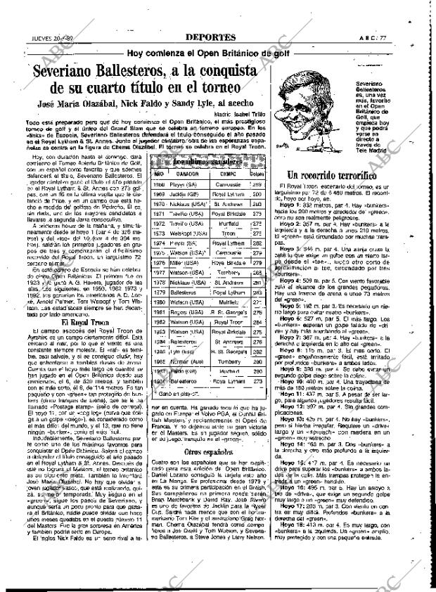 ABC MADRID 20-07-1989 página 77
