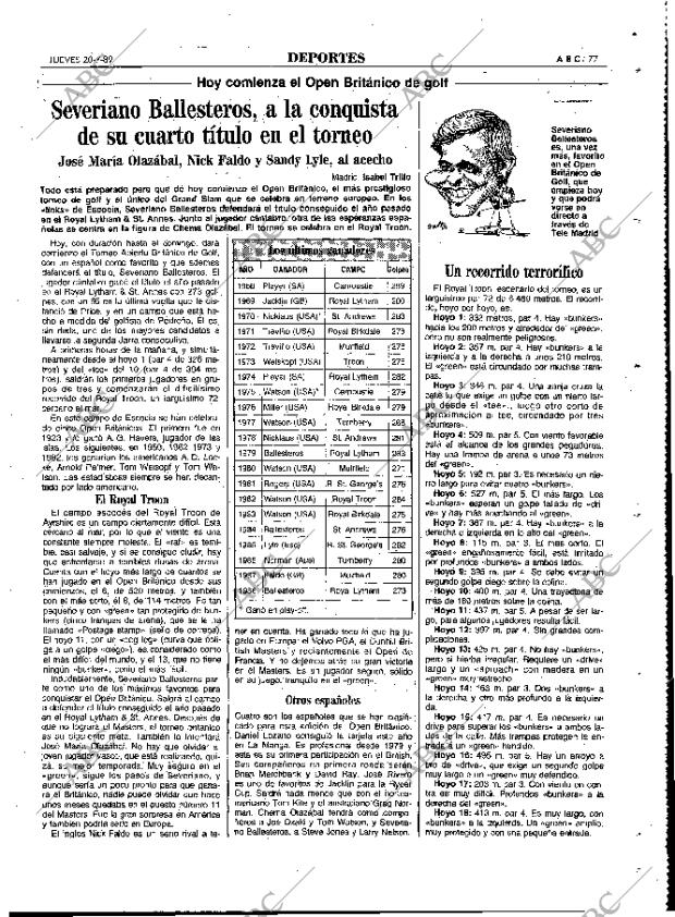 ABC MADRID 20-07-1989 página 77