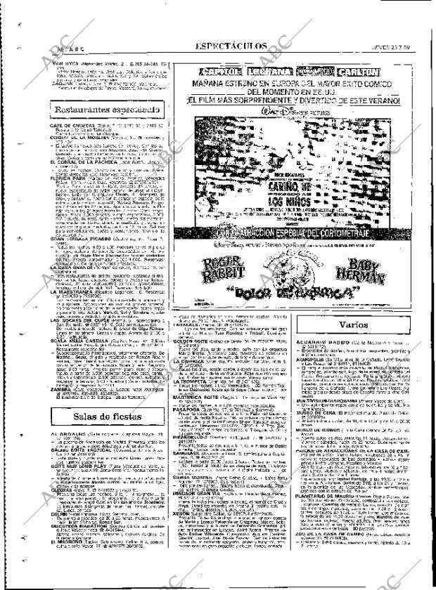 ABC MADRID 20-07-1989 página 88