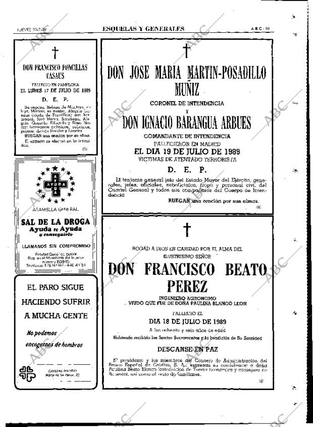 ABC MADRID 20-07-1989 página 89