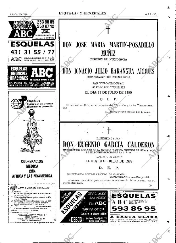 ABC MADRID 20-07-1989 página 93