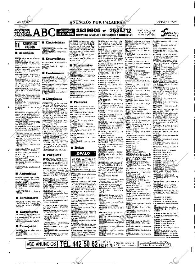 ABC MADRID 21-07-1989 página 104
