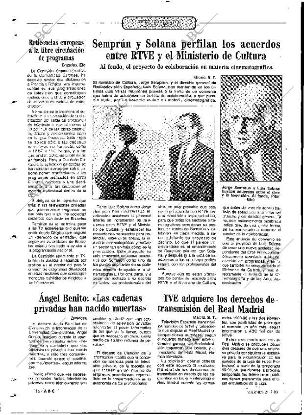 ABC MADRID 21-07-1989 página 116