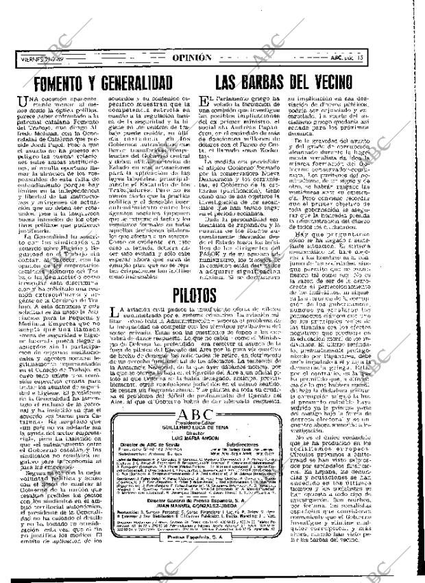 ABC MADRID 21-07-1989 página 15