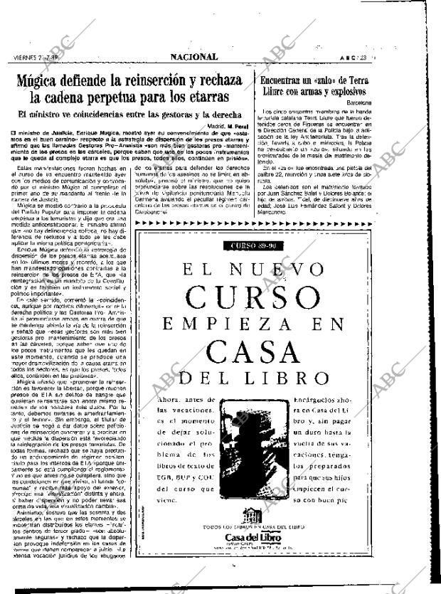 ABC MADRID 21-07-1989 página 23