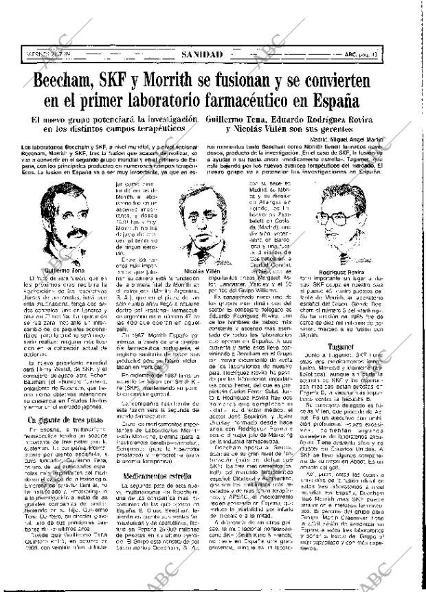 ABC MADRID 21-07-1989 página 43