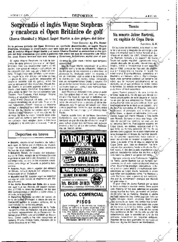 ABC MADRID 21-07-1989 página 65