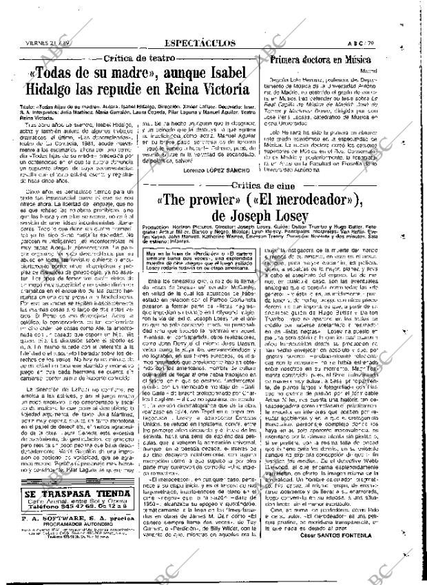 ABC MADRID 21-07-1989 página 79