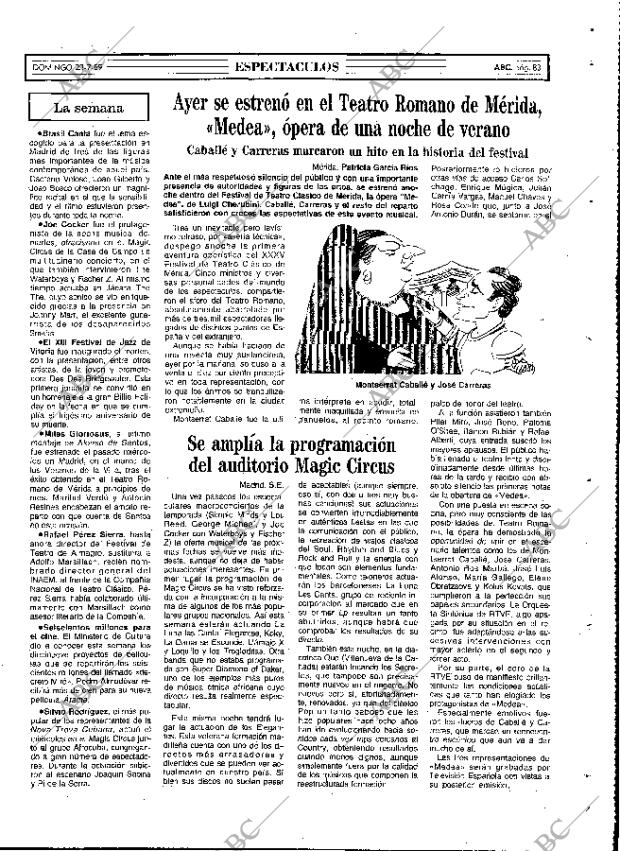 ABC MADRID 23-07-1989 página 83