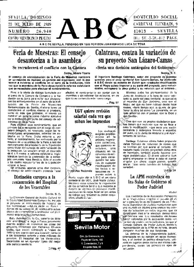 ABC SEVILLA 23-07-1989 página 13