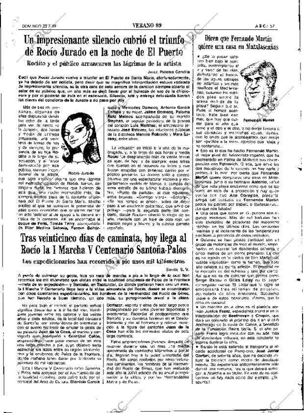 ABC SEVILLA 23-07-1989 página 57