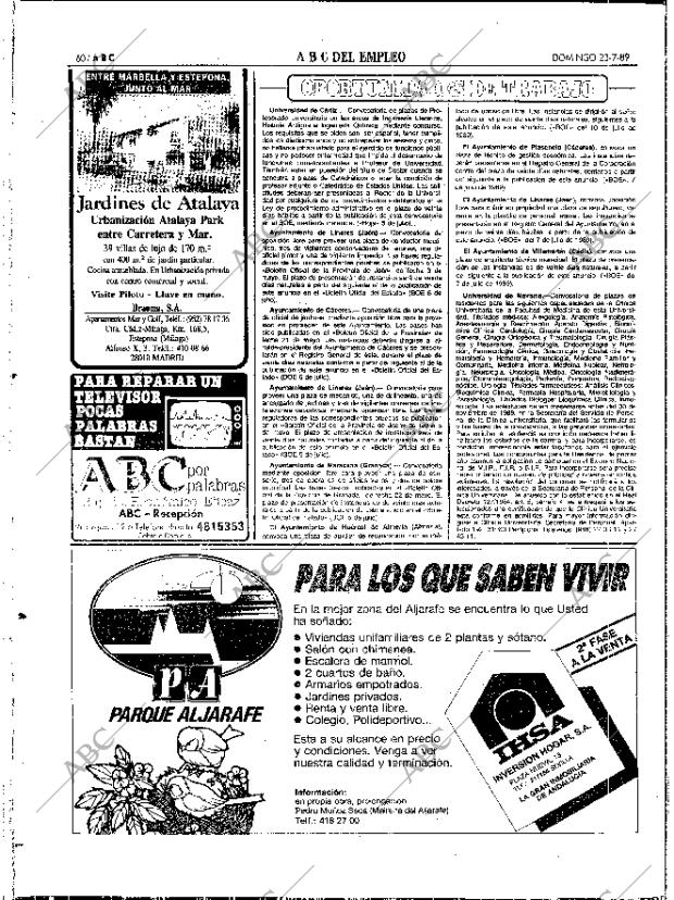 ABC SEVILLA 23-07-1989 página 60