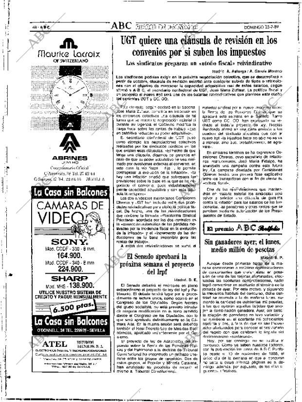 ABC SEVILLA 23-07-1989 página 68