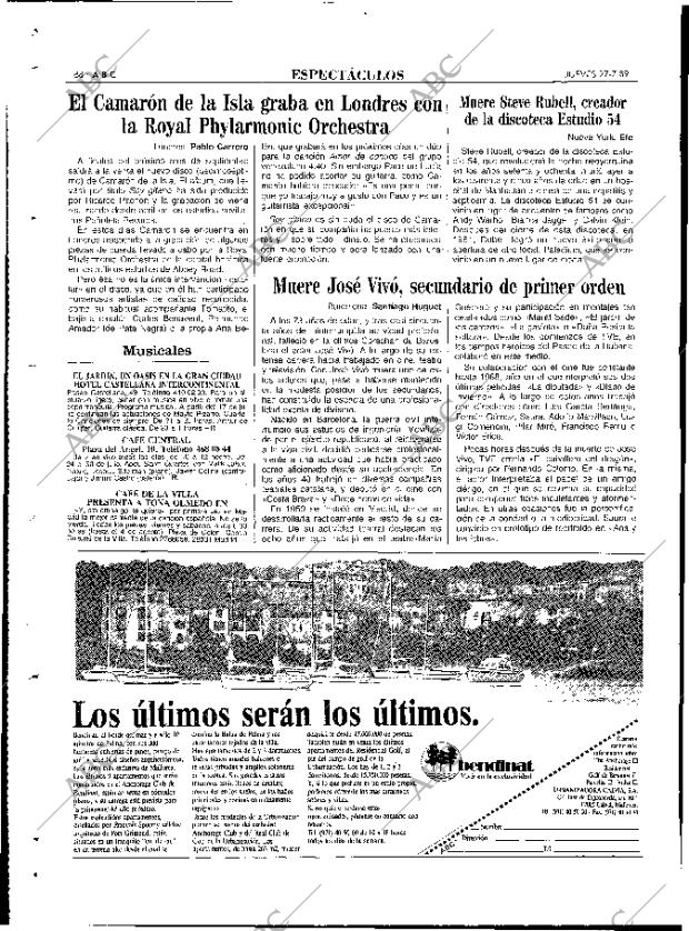 ABC MADRID 27-07-1989 página 88