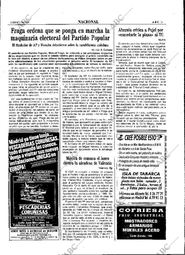 ABC MADRID 28-07-1989 página 21