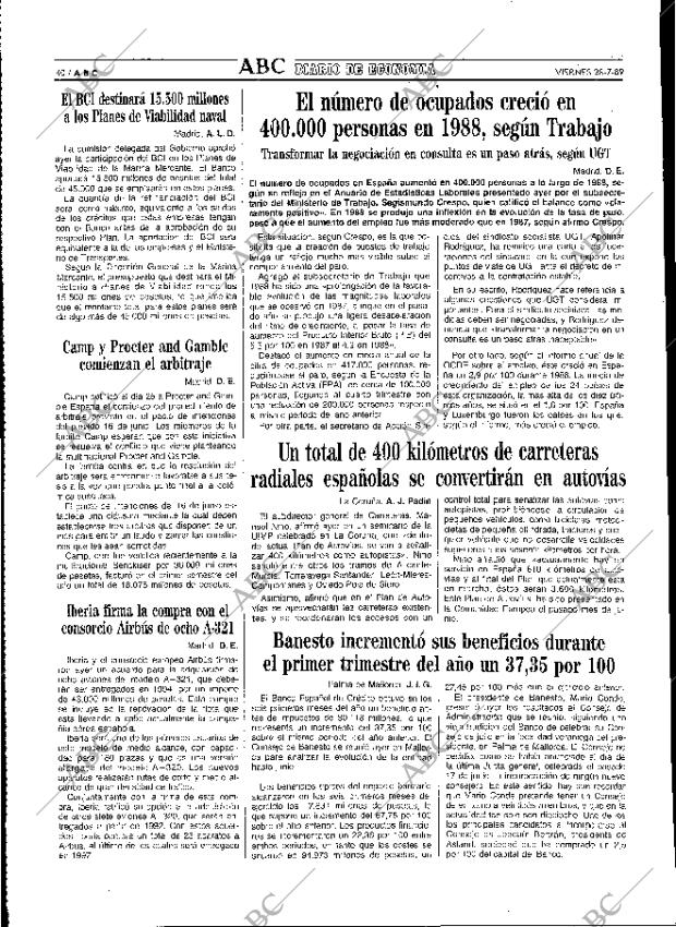 ABC MADRID 28-07-1989 página 40