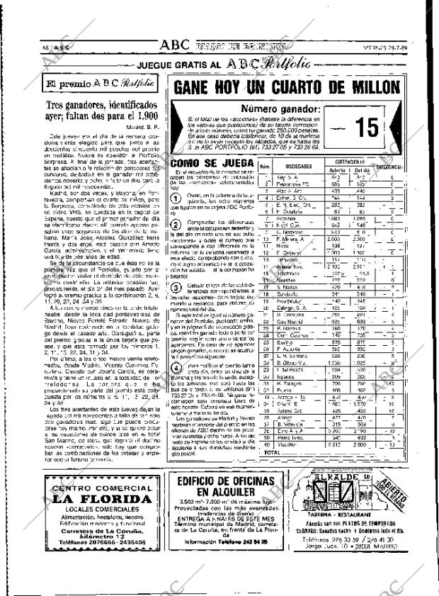 ABC MADRID 28-07-1989 página 48
