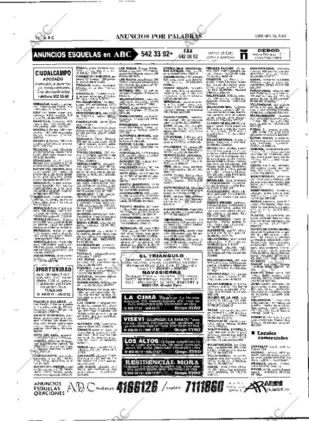 ABC MADRID 28-07-1989 página 92