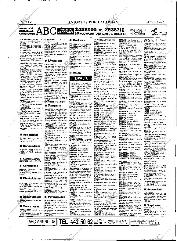 ABC MADRID 28-07-1989 página 98