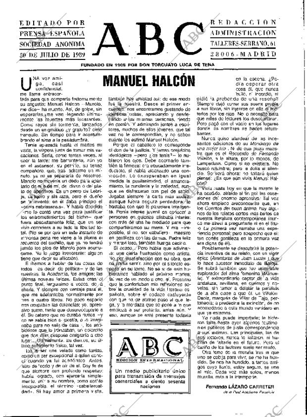 ABC MADRID 30-07-1989 página 3