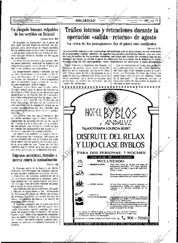 ABC MADRID 30-07-1989 página 69