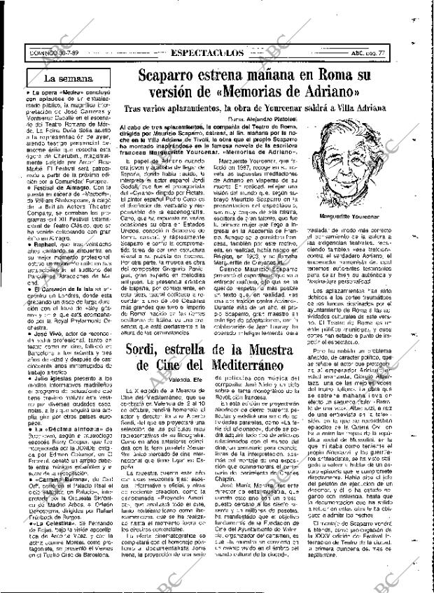 ABC MADRID 30-07-1989 página 77