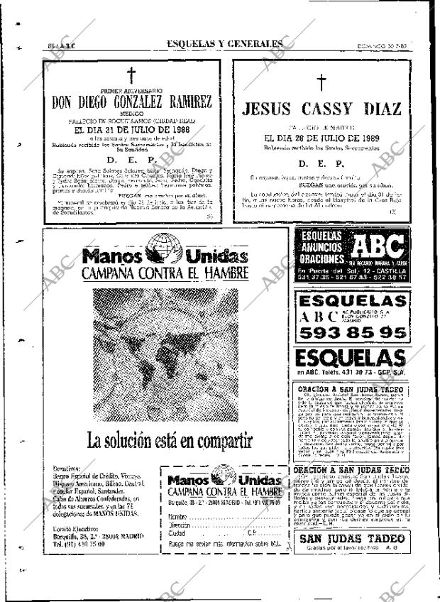 ABC MADRID 30-07-1989 página 88