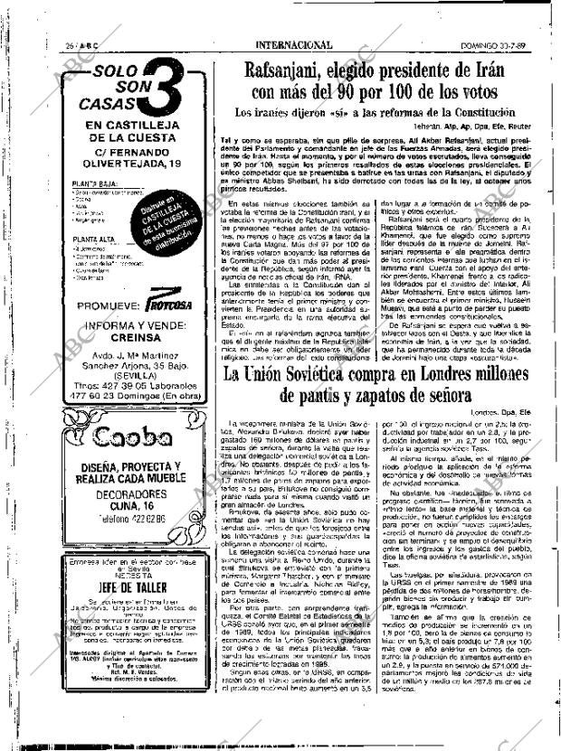 ABC SEVILLA 30-07-1989 página 26