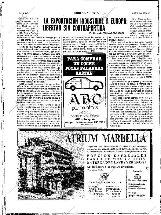 ABC SEVILLA 30-07-1989 página 56