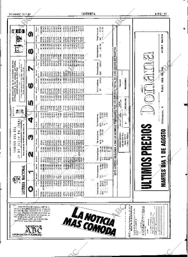 ABC SEVILLA 30-07-1989 página 91