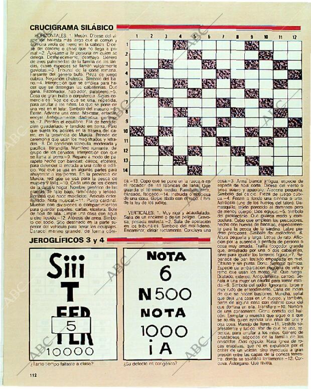 BLANCO Y NEGRO MADRID 30-07-1989 página 112