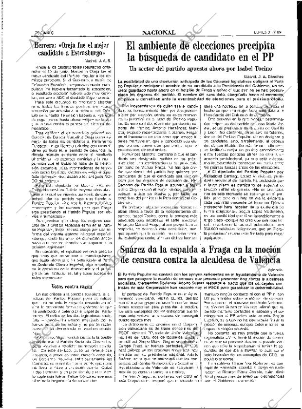 ABC MADRID 31-07-1989 página 20