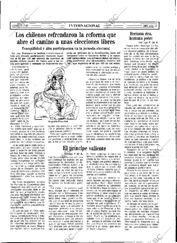 ABC MADRID 31-07-1989 página 23