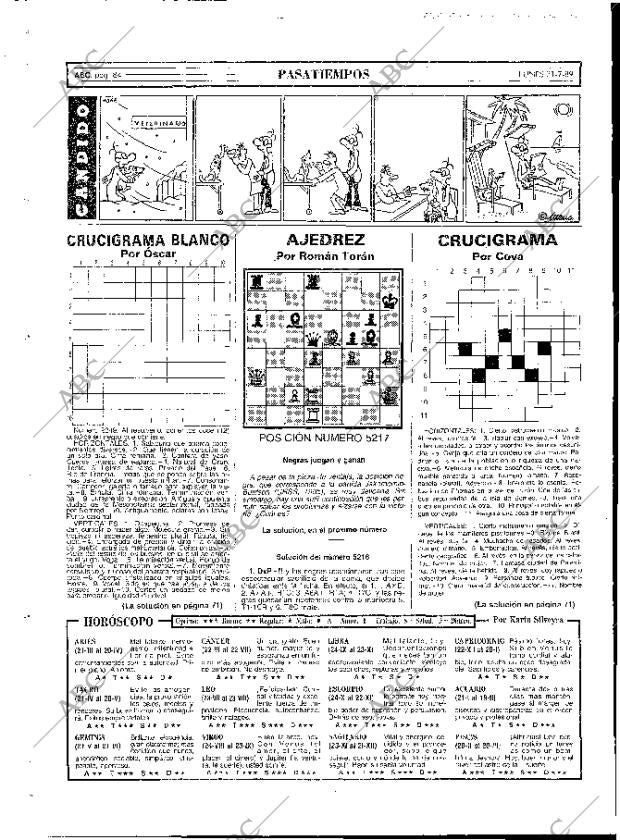 ABC MADRID 31-07-1989 página 84