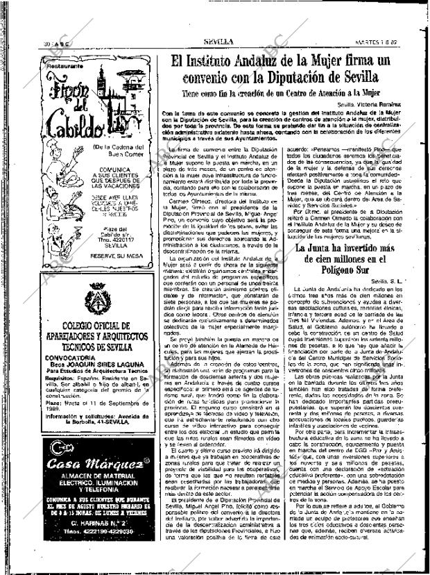 ABC SEVILLA 01-08-1989 página 30