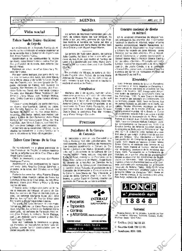 ABC MADRID 02-08-1989 página 33
