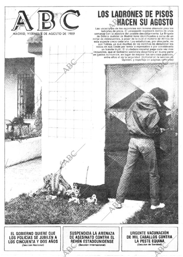 ABC MADRID 04-08-1989 página 1