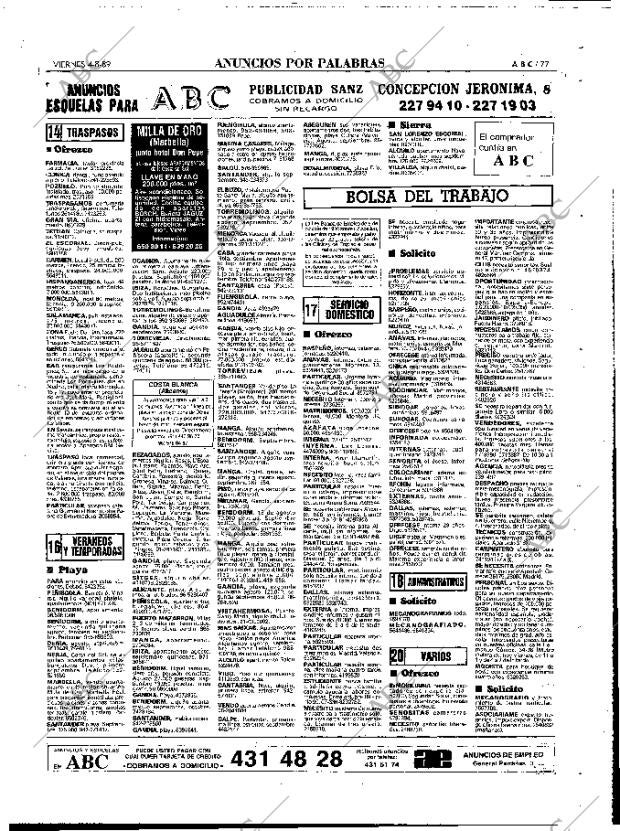 ABC MADRID 04-08-1989 página 77