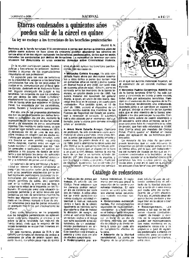 ABC SEVILLA 06-08-1989 página 21