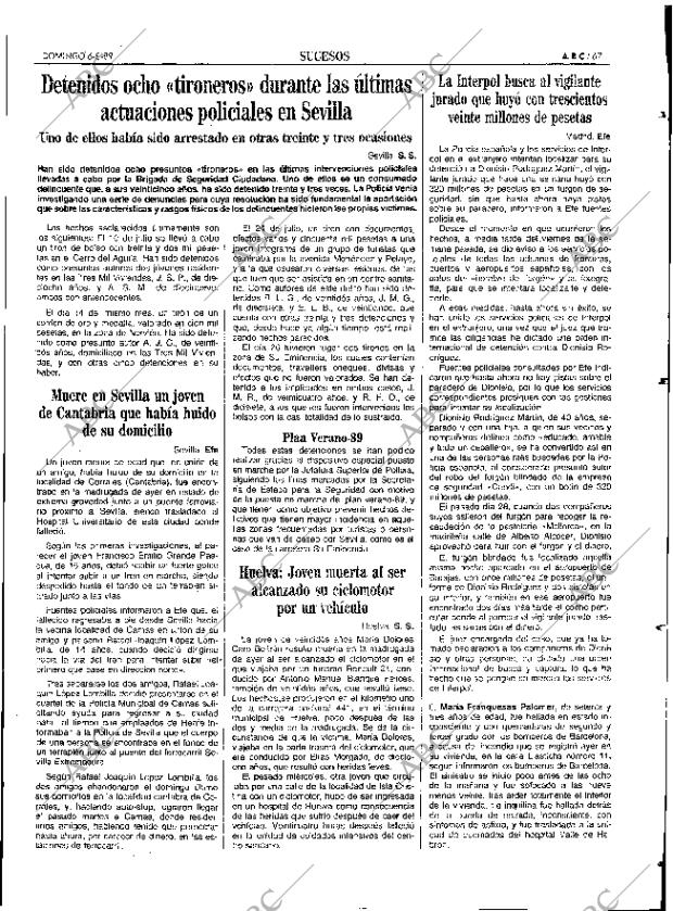 ABC SEVILLA 06-08-1989 página 67